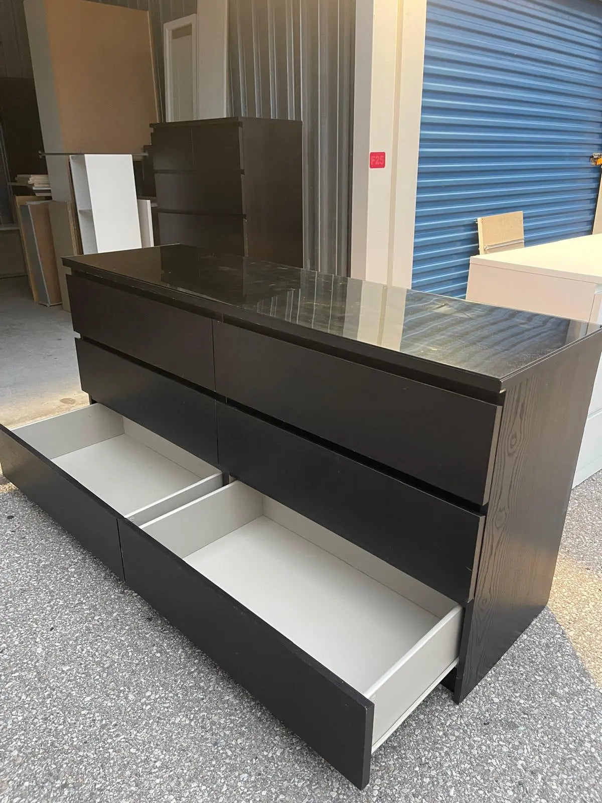 IKEA MALM 6 Drawer Dresser Black Long Version – Bedroom Storage – Weselleverythingnow