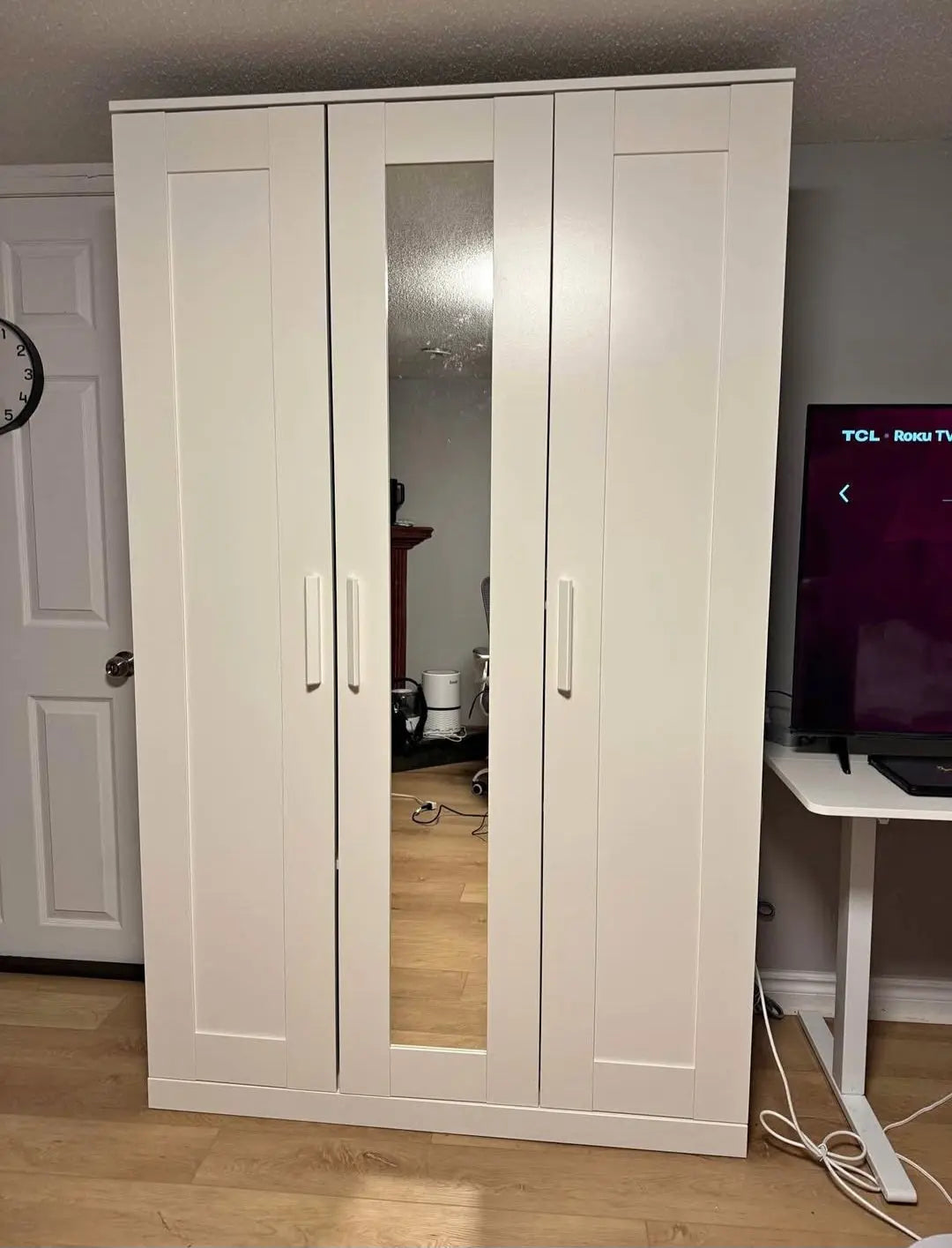 IKEA BRIMNES 3 Door Wardrobe White or Black – Bedroom Closet
