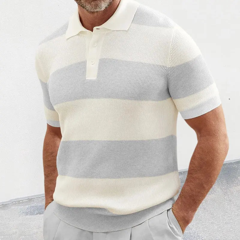 Mens Clothing Summer Fashion Lapel Sweater Short Sleeve Men Clothing Men Wears Weselleverythingnow