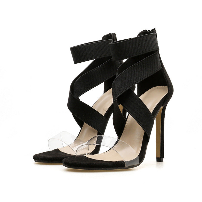 Women's Strappy High-Heel Sandals – Elegant Summer Heels