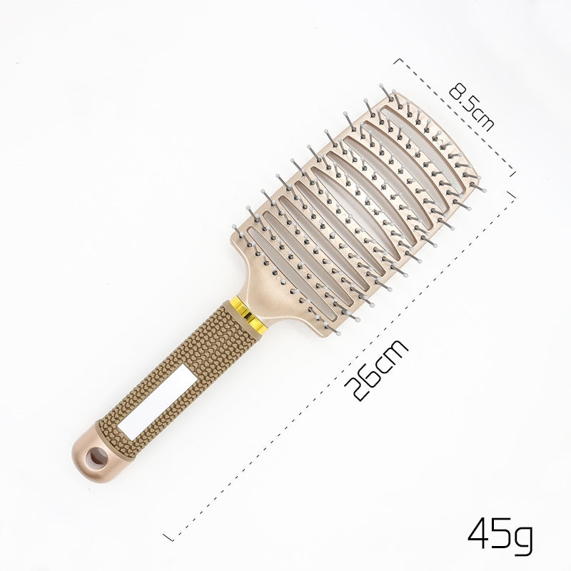 Women Detangler Hair Brush Bristle Nylon Scalp Massage