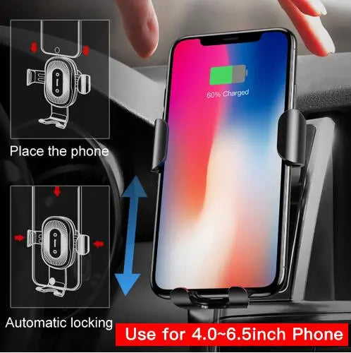 Gravity Bracket Wireless Charging Car Two-in-one Wireless Charging Bracket Charger Weselleverythingnow