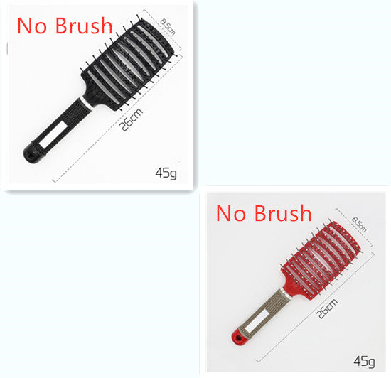 Women Detangler Hair Brush Bristle Nylon Scalp Massage