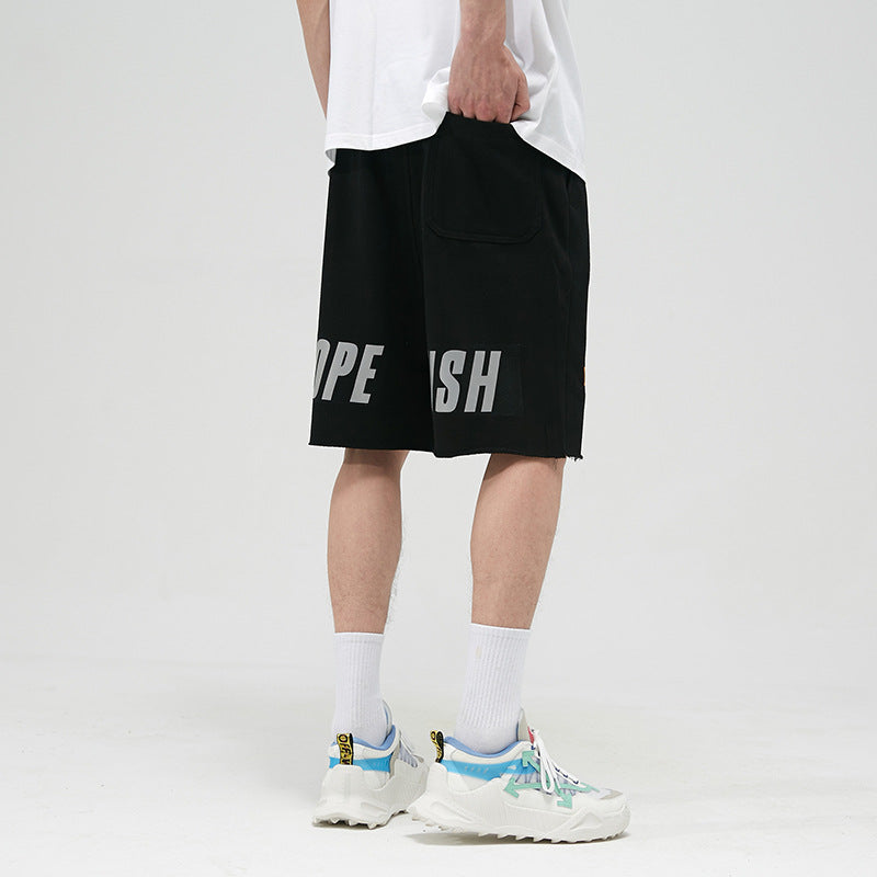 Loose knit shorts