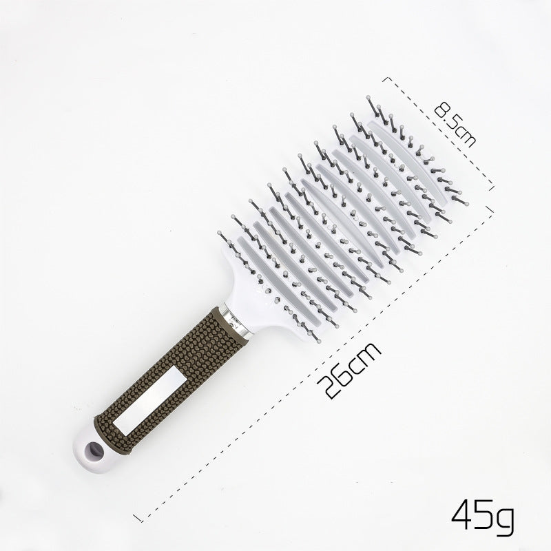 Women Detangler Hair Brush Bristle Nylon Scalp Massage