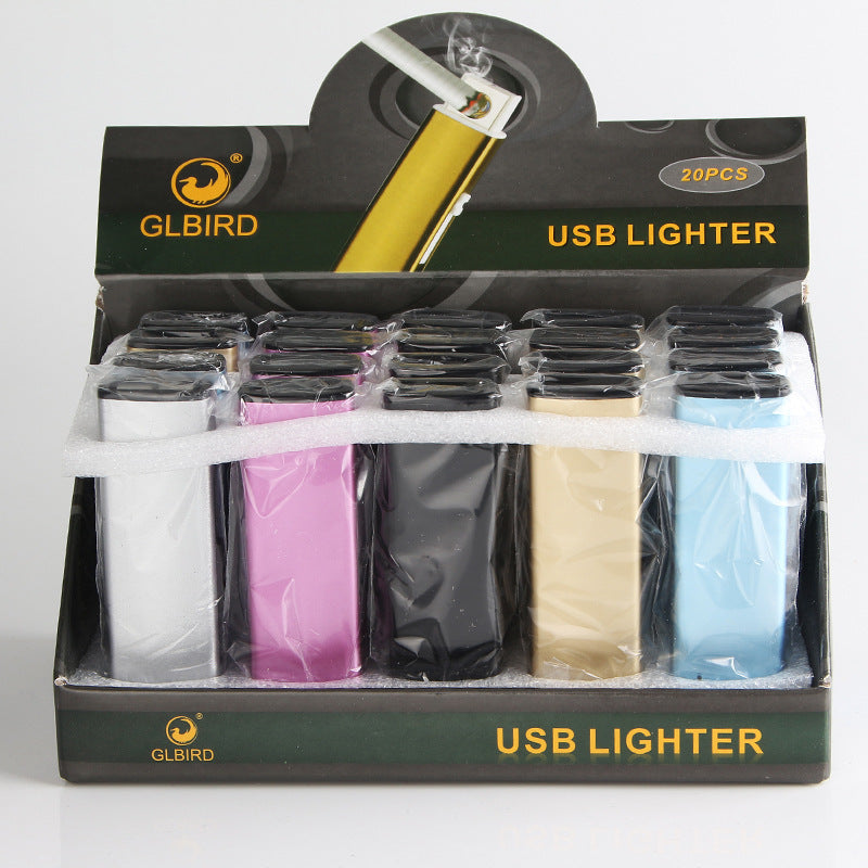 USB Rechargeable Windproof Cigarette Lighter – Single or 20-Pack
