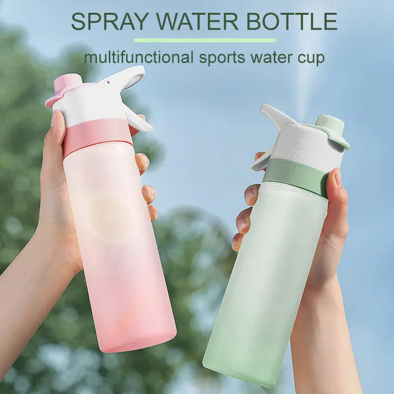 Spray Water Bottle For Girls Outdoor Sport Fitness Water Cup Large Capacity Spray Bottle Drinkware Travel Bottles Kitchen Gadgets Weselleverythingnow