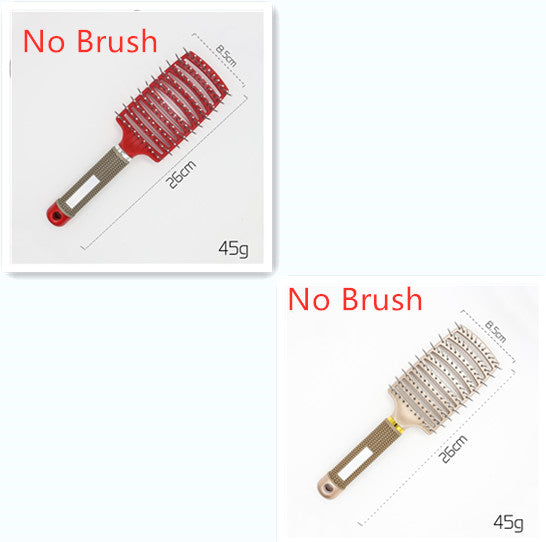 Women Detangler Hair Brush Bristle Nylon Scalp Massage