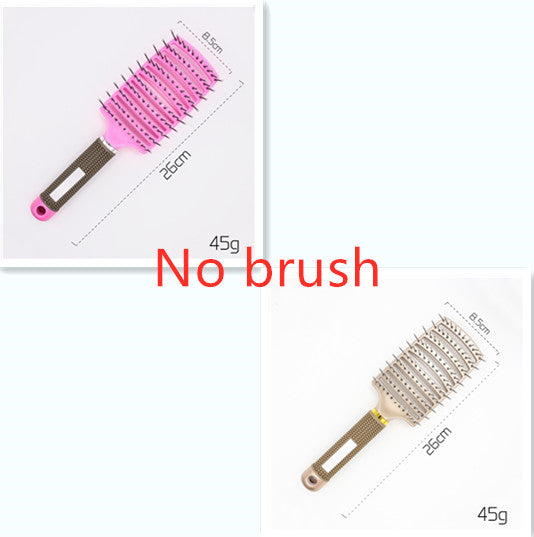 Women Detangler Hair Brush Bristle Nylon Scalp Massage