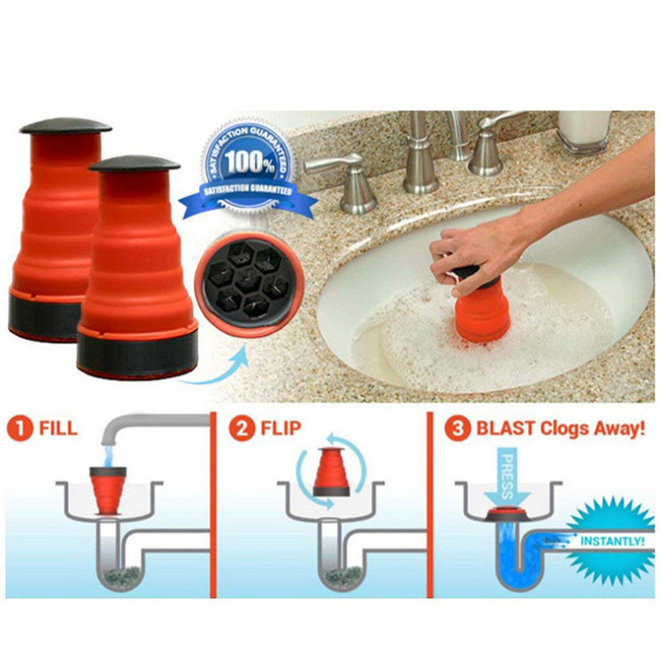 TV Trumpet Orange Sewer Cleaner Powerful Pipe Dredging Artifact