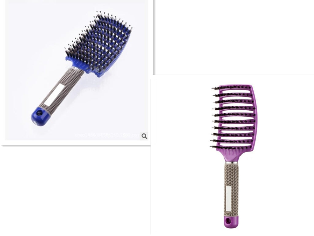 Women Detangler Hair Brush Bristle Nylon Scalp Massage