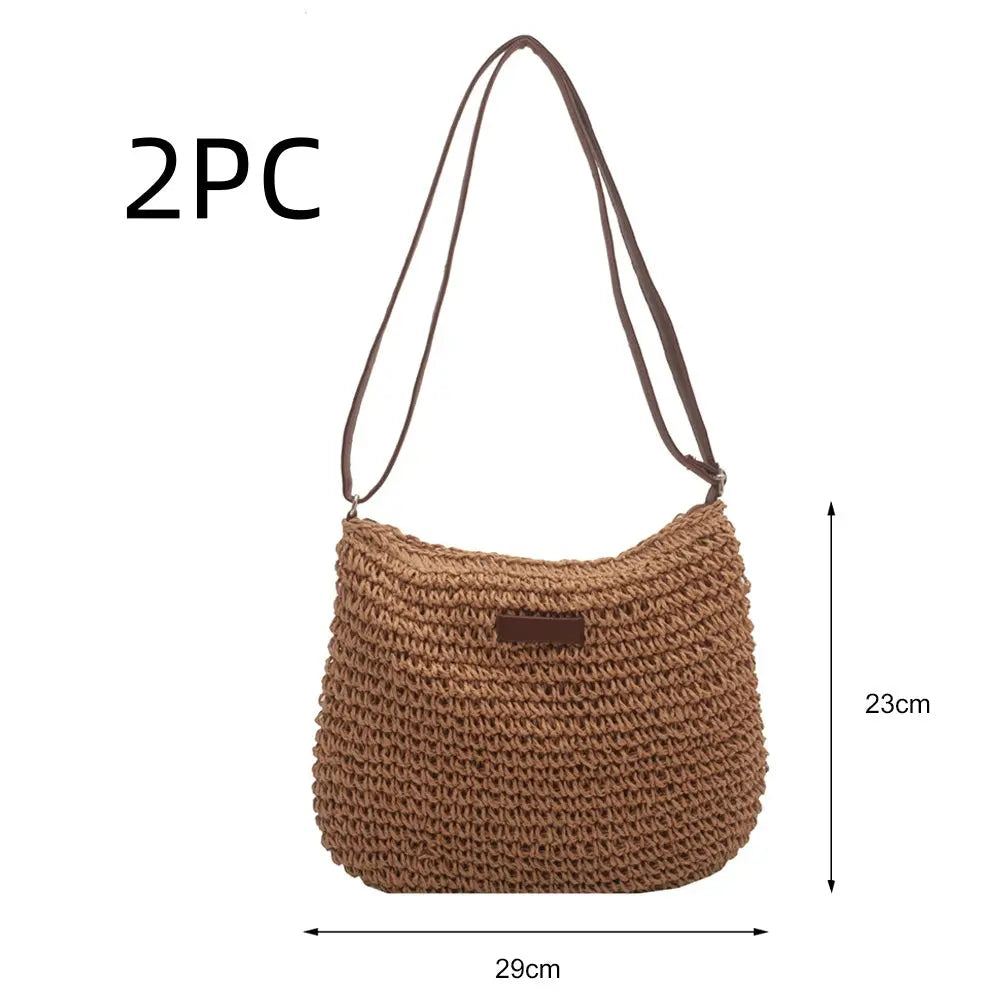 Niche Design Vacation Straw Tote Bag Weselleverythingnow
