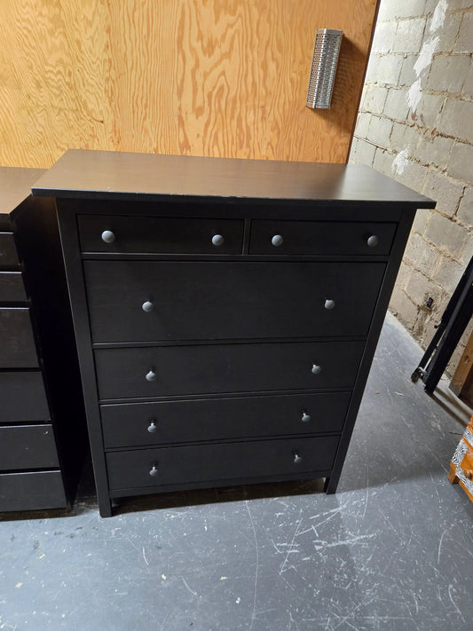 IKEA HEMNES 6 DRAW DRESSER BLACK Weselleverythingnow