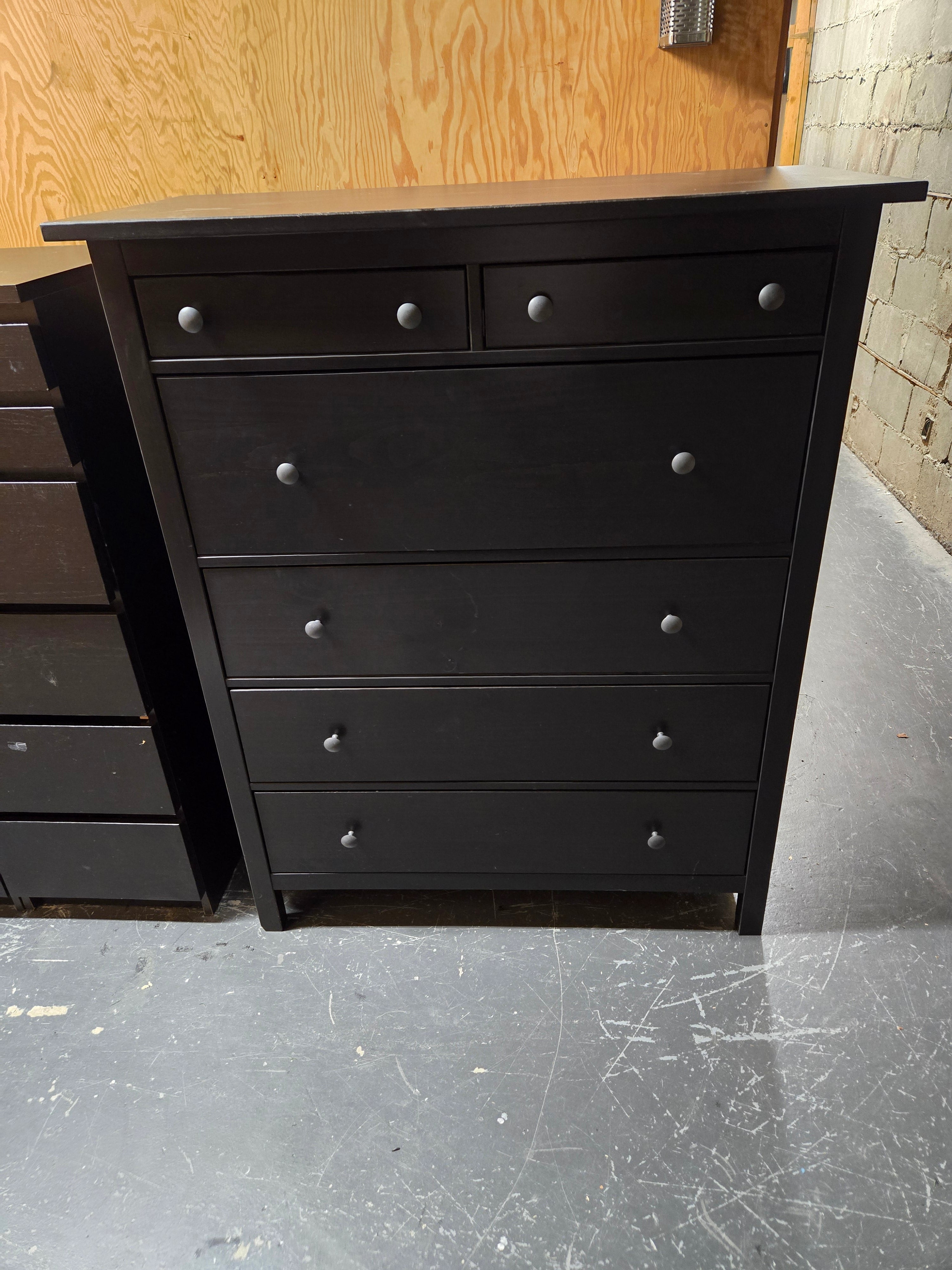 IKEA HEMNES 6 DRAW DRESSER BLACK
