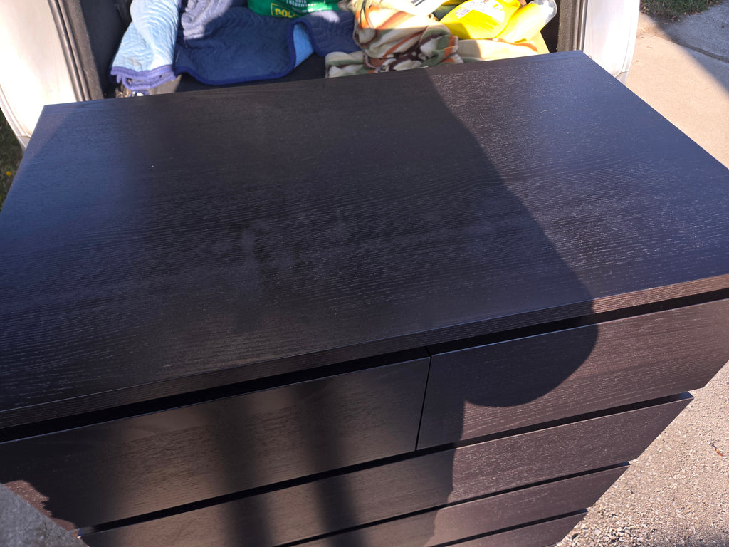 MALM 6 DRAW DRESSER WHITE OR BLACK