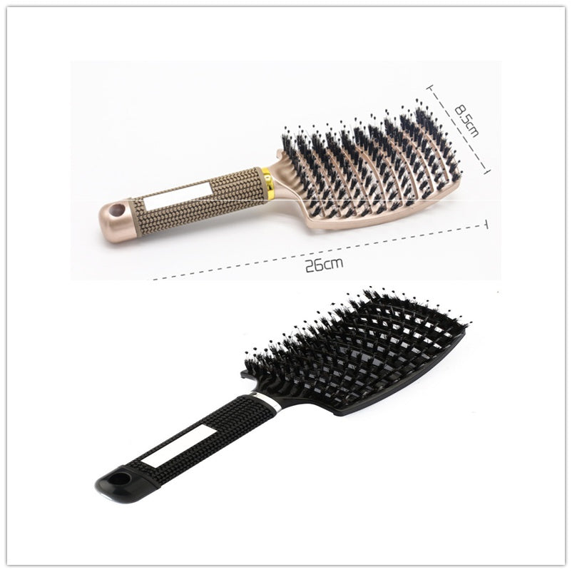 Women Detangler Hair Brush Bristle Nylon Scalp Massage