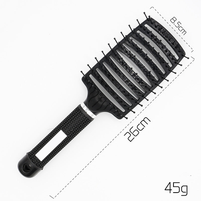Women Detangler Hair Brush Bristle Nylon Scalp Massage
