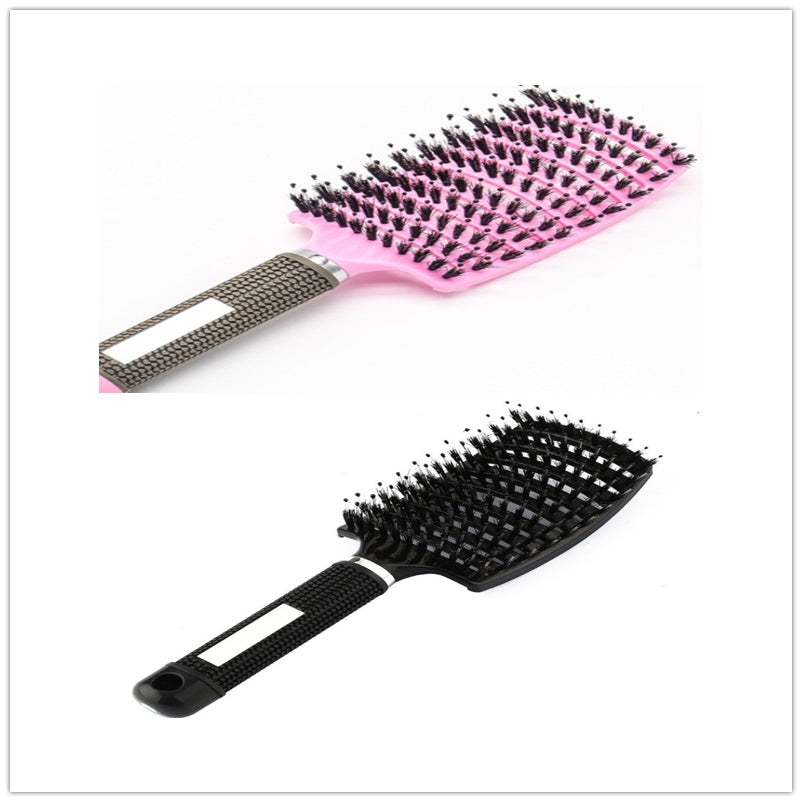 Women Detangler Hair Brush Bristle Nylon Scalp Massage