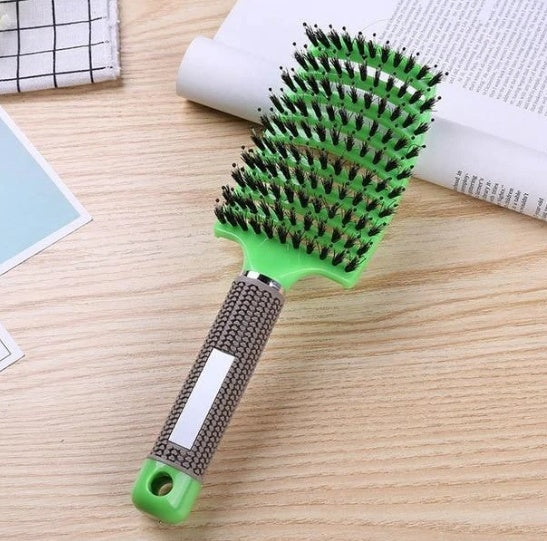 Women Detangler Hair Brush Bristle Nylon Scalp Massage