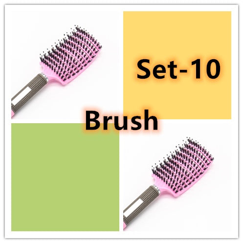 Women Detangler Hair Brush Bristle Nylon Scalp Massage