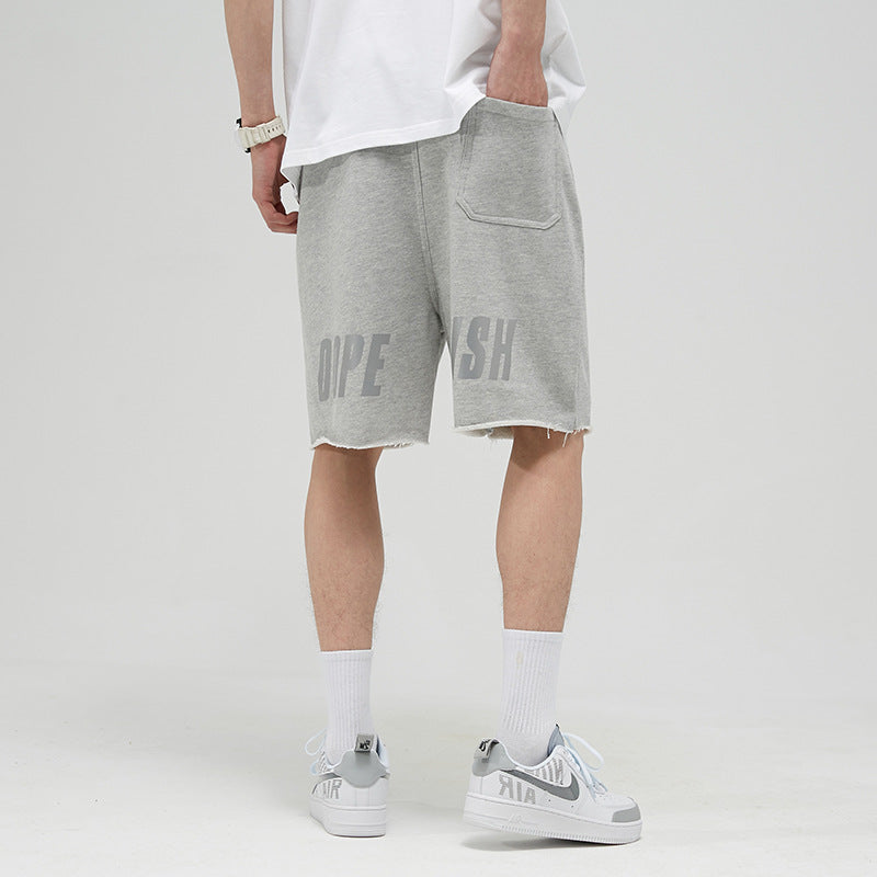 Loose knit shorts