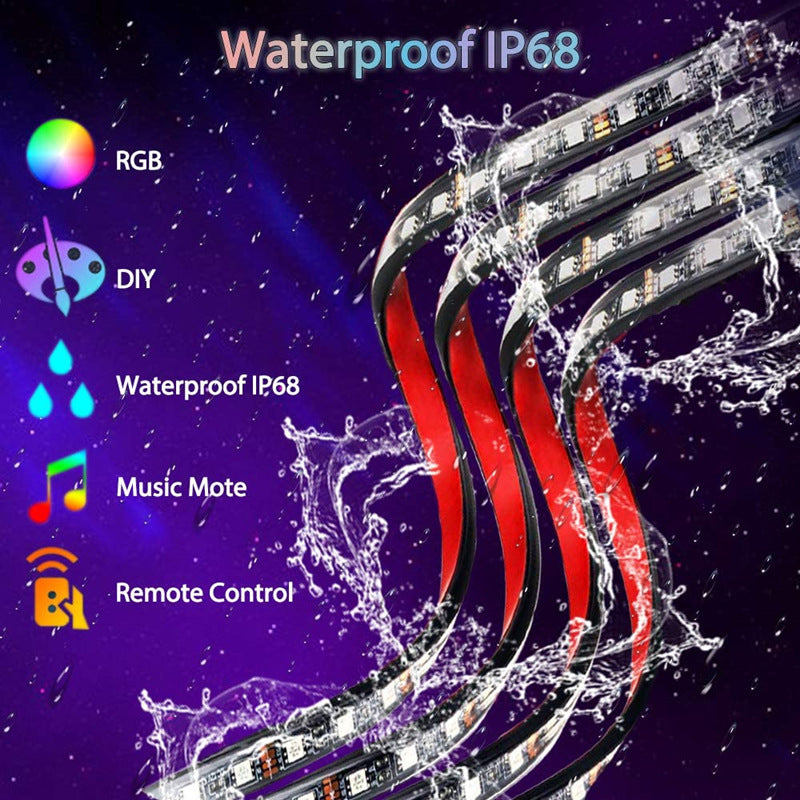Car Chassis APP Voice Control RGB Seven-color Ambience Light