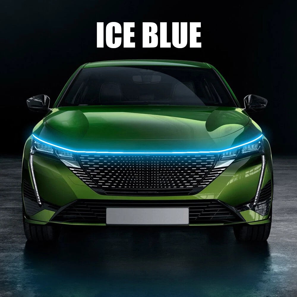 180cm 12V Car Waterproof Front Hood LED Daytime Running Decorative Flexible Light Strip For Car, Truck, SUV