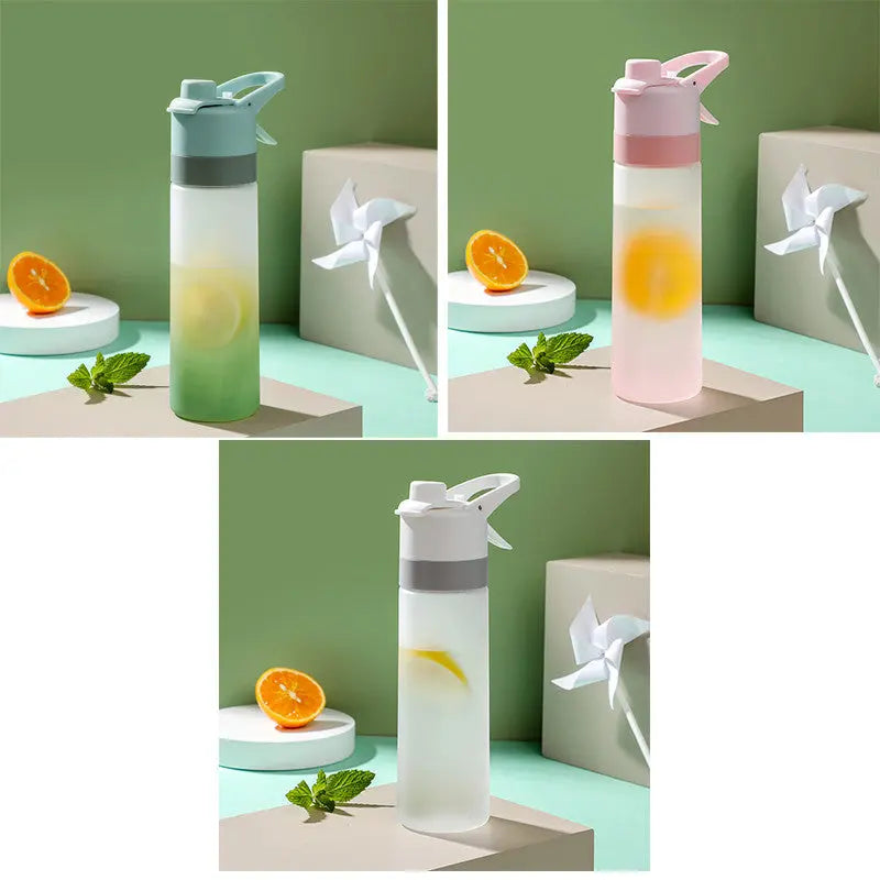 Spray Water Bottle For Girls Outdoor Sport Fitness Water Cup Large Capacity Spray Bottle Drinkware Travel Bottles Kitchen Gadgets Weselleverythingnow