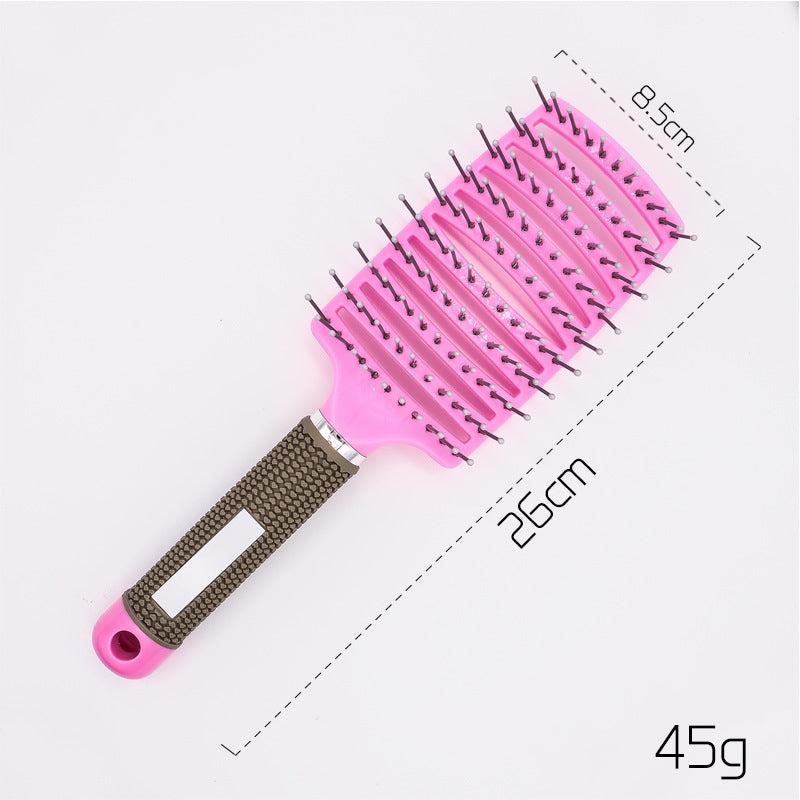 Women Detangler Hair Brush Bristle Nylon Scalp Massage