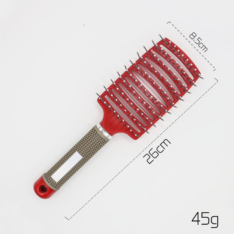 Women Detangler Hair Brush Bristle Nylon Scalp Massage