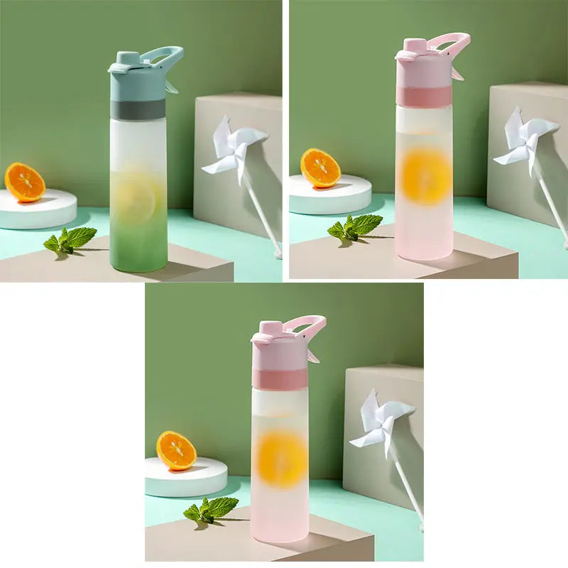 Spray Water Bottle For Girls Outdoor Sport Fitness Water Cup Large Capacity Spray Bottle Drinkware Travel Bottles Kitchen Gadgets Weselleverythingnow
