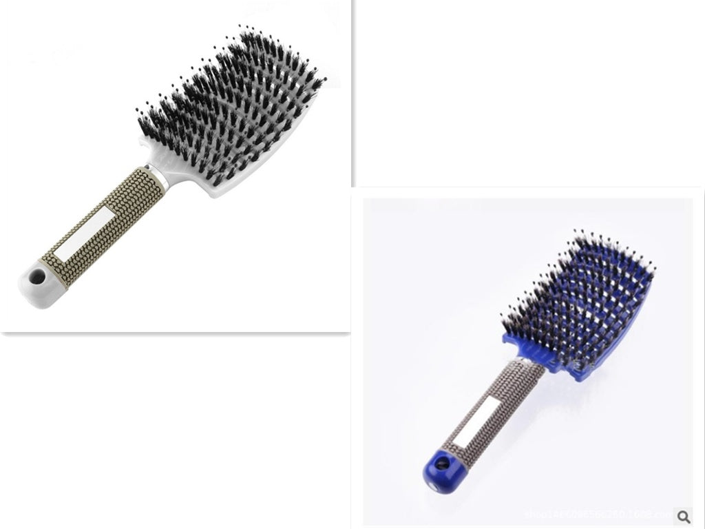 Women Detangler Hair Brush Bristle Nylon Scalp Massage