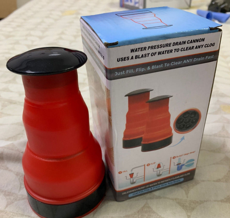 TV Trumpet Orange Sewer Cleaner Powerful Pipe Dredging Artifact