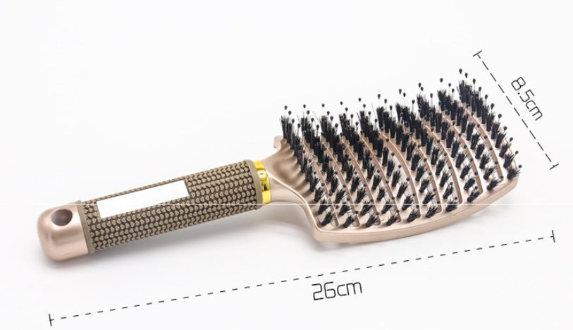 Women Detangler Hair Brush Bristle Nylon Scalp Massage