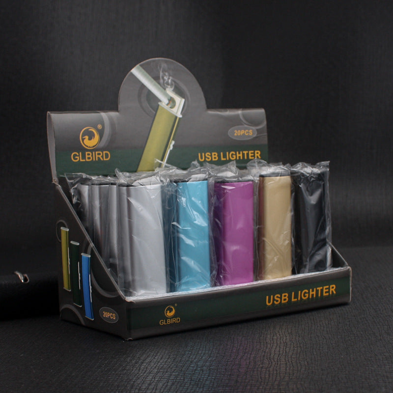 USB Rechargeable Windproof Cigarette Lighter – Single or 20-Pack