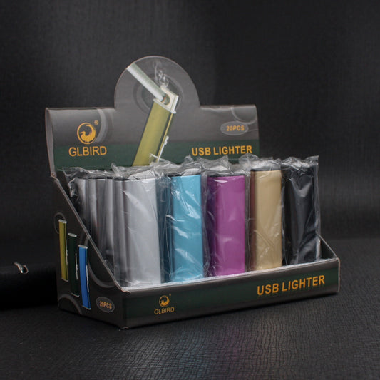 USB Rechargeable Windproof Cigarette Lighter – Single or 20-Pack
