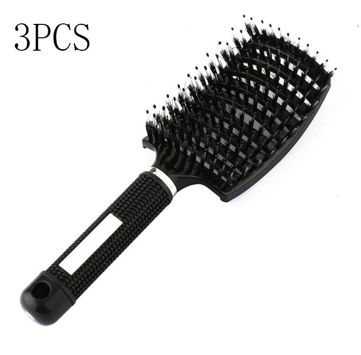 Women Detangler Hair Brush Bristle Nylon Scalp Massage