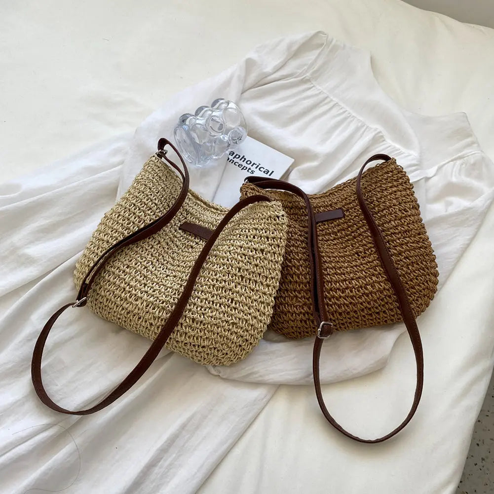 Niche Design Vacation Straw Tote Bag Weselleverythingnow