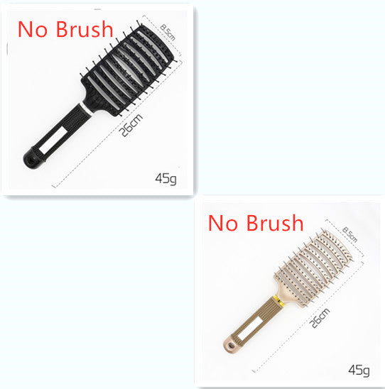 Women Detangler Hair Brush Bristle Nylon Scalp Massage