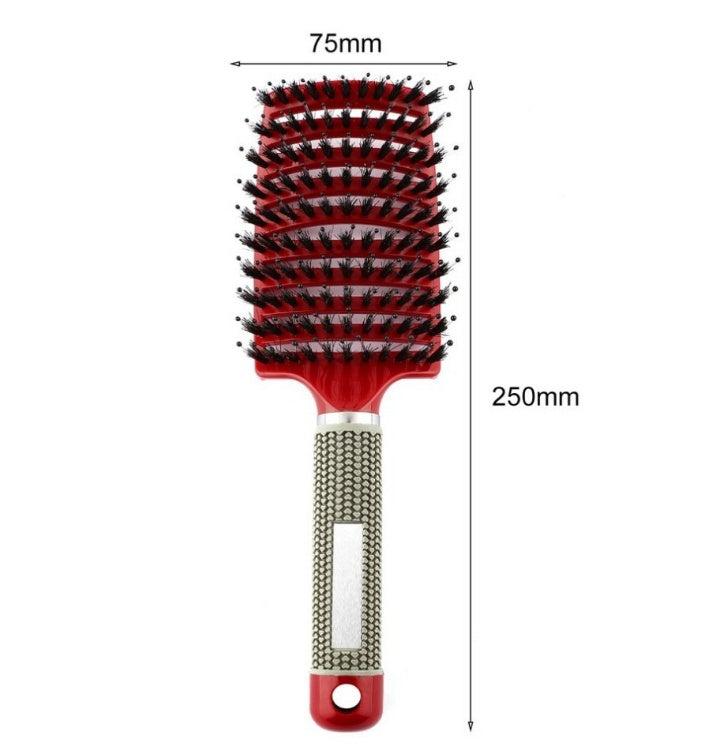 Women Detangler Hair Brush Bristle Nylon Scalp Massage