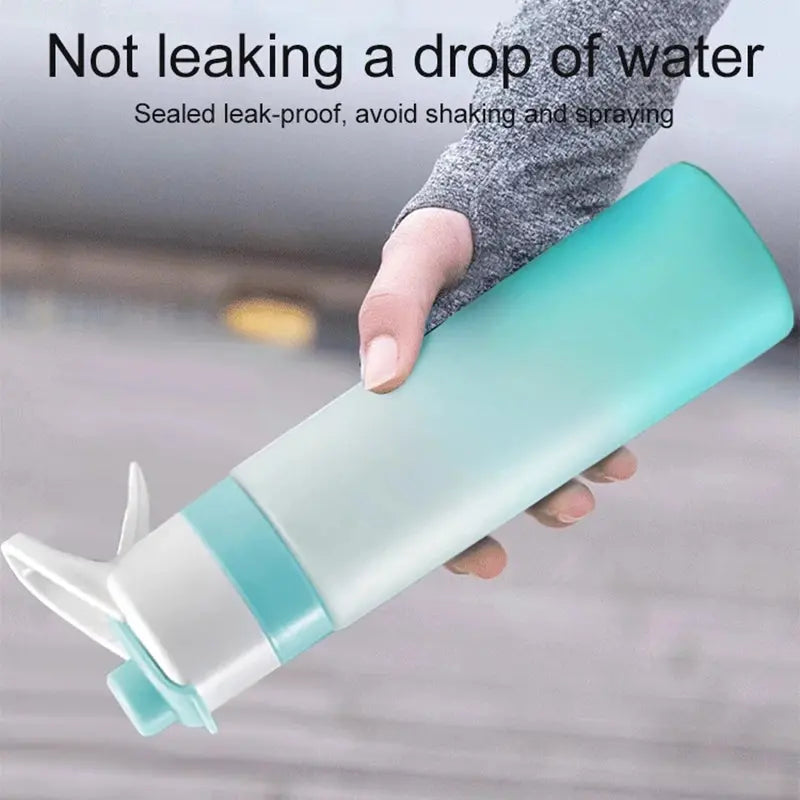 Spray Water Bottle For Girls Outdoor Sport Fitness Water Cup Large Capacity Spray Bottle Drinkware Travel Bottles Kitchen Gadgets Weselleverythingnow