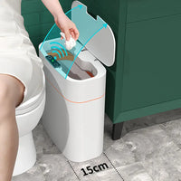Smart Trash Can With Lid For Bedroom And Living Room Kitchen Storage Box Trash Can Induction Small Car Box Automatic Smart Dustbin Smart Trash Bin Weselleverythingnow