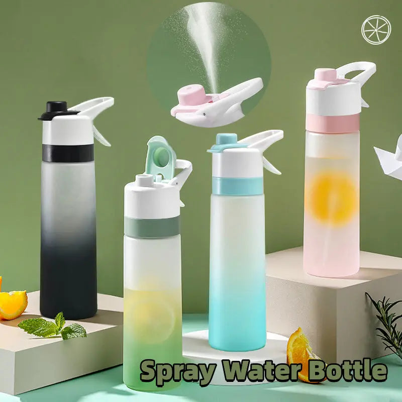 Spray Water Bottle For Girls Outdoor Sport Fitness Water Cup Large Capacity Spray Bottle Drinkware Travel Bottles Kitchen Gadgets Weselleverythingnow