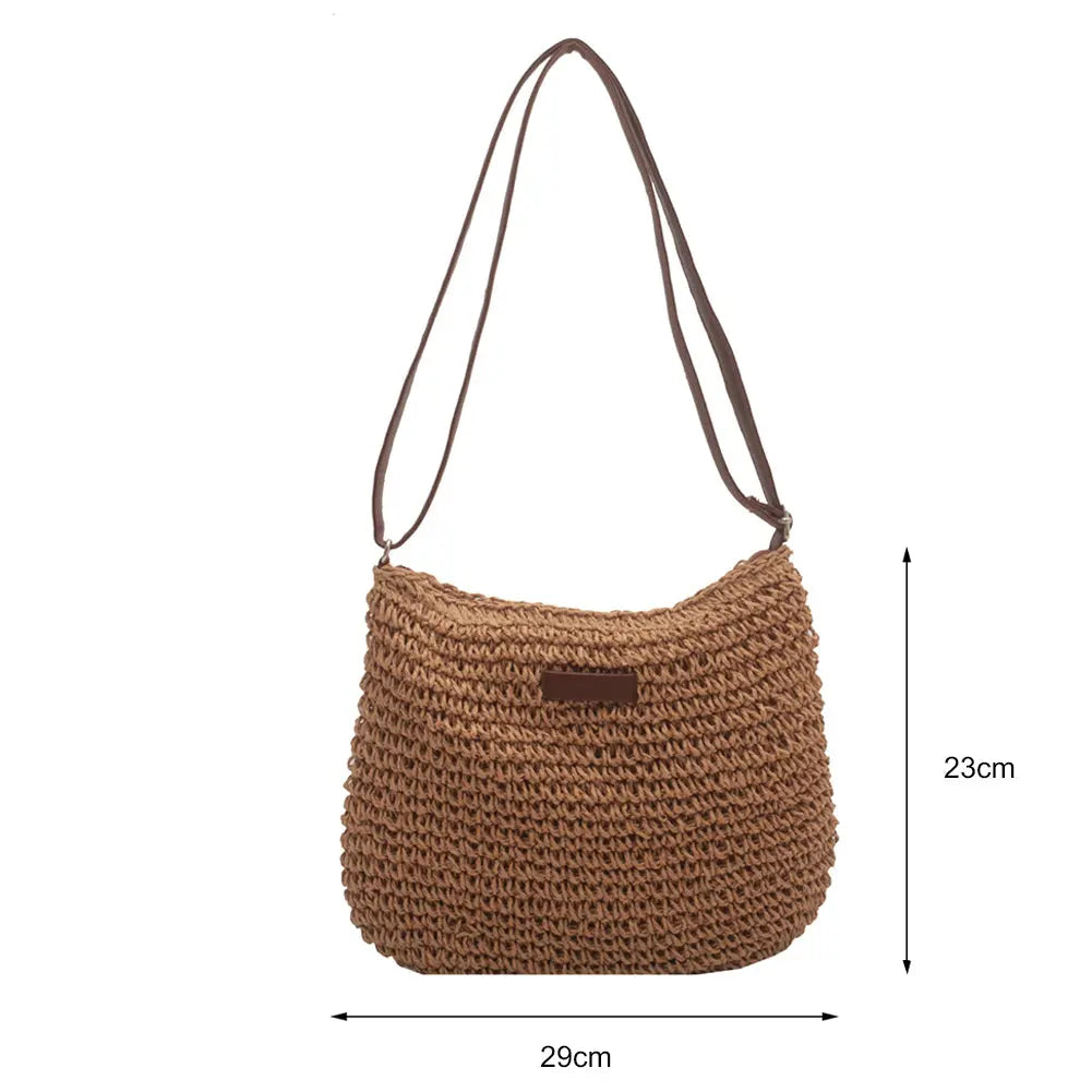 Niche Design Vacation Straw Tote Bag Weselleverythingnow