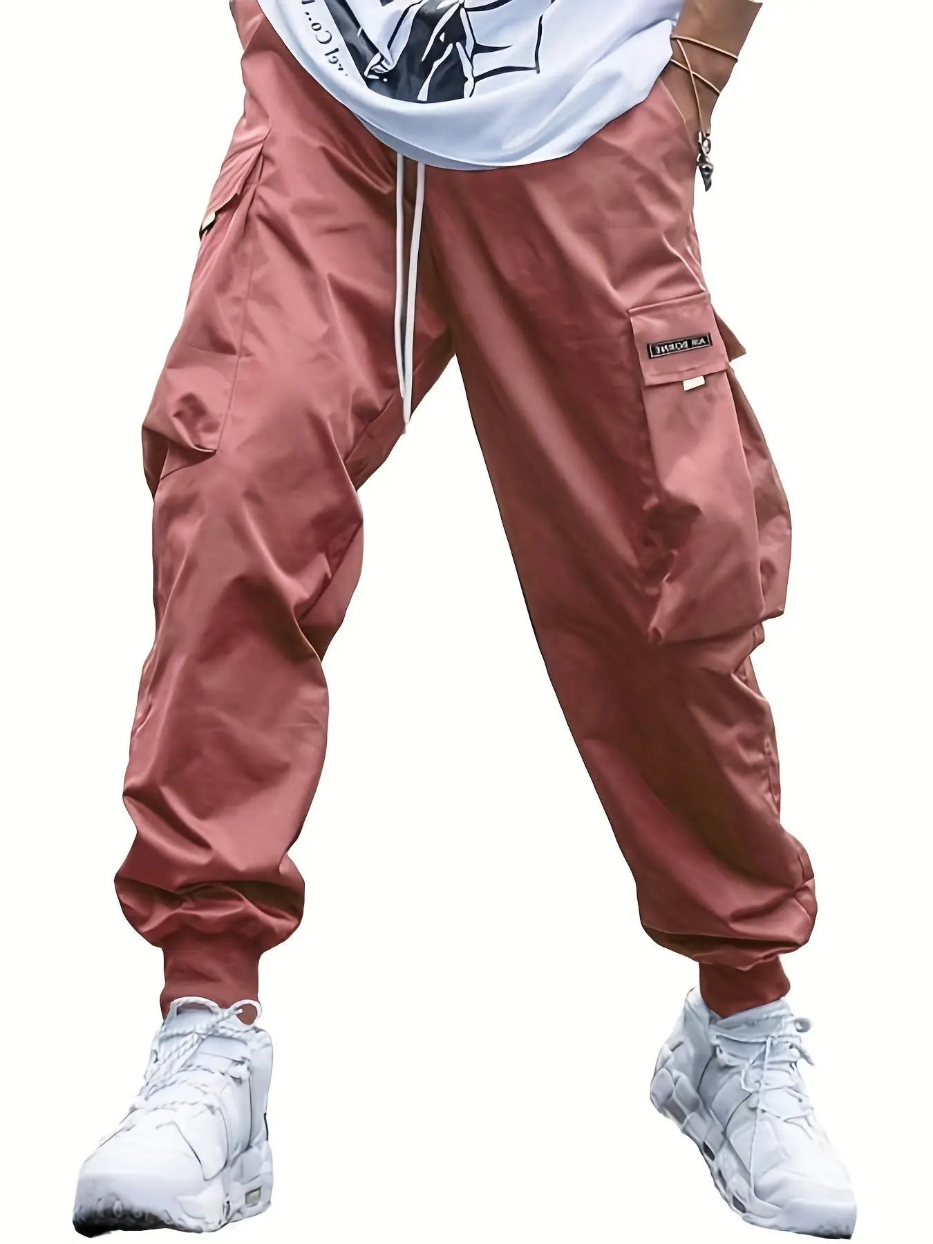 Multi-pocket Cargo Pants Men's Casual Hip-Hop Drawstring Trousers Outdoor Streetwear Sports Pant Weselleverythingnow