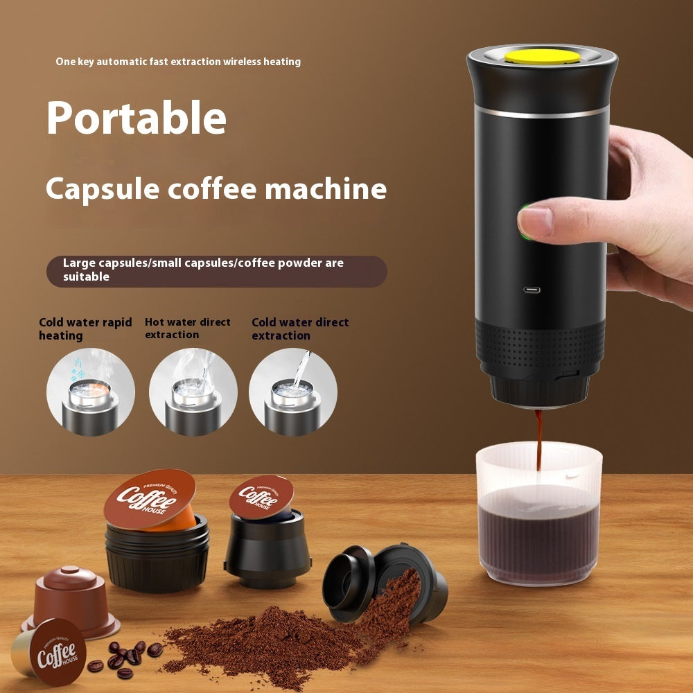3-in-1 Portable Espresso Maker — Travel Coffee Machine