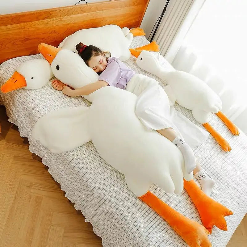 Cute Big White Geese Pillow Plush Toy Weselleverythingnow