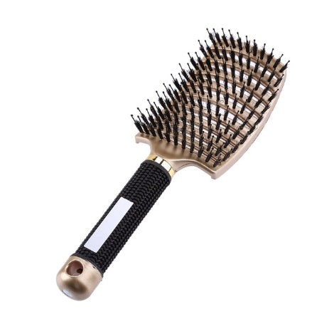 Women Detangler Hair Brush Bristle Nylon Scalp Massage