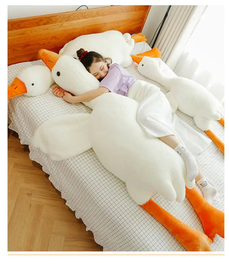 Cute Big White Geese Pillow Plush Toy Weselleverythingnow