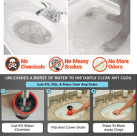 TV Trumpet Orange Sewer Cleaner Powerful Pipe Dredging Artifact